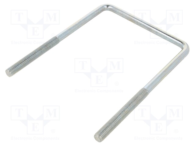 U-bolt; C; steel; zinc; Thread len: 75mm; Int.width: 115mm; H: 170mm