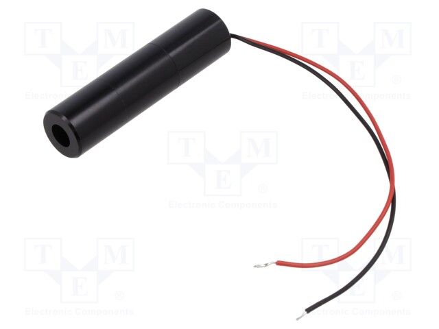 Module: laser; 2mW; red; cross; 635nm; 23.4÷24.5VDC; 10÷40mA; 5÷10°