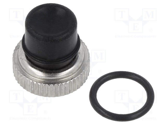Cap; black; Mat: silicone