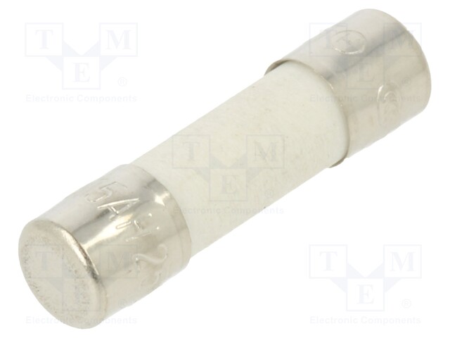 Fuse: fuse; 3.15A; 250VAC; ceramic; 20x5.2mm; brass; bulk