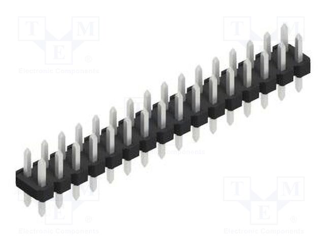 Connector: pin strips; pin header; male; PIN: 32; 2.54mm; THT; 2x16