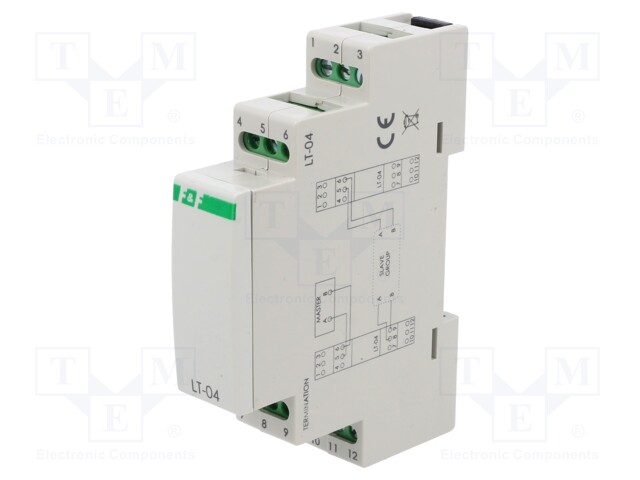 Converter; RS485/ETHERNET; 9÷24VDC; screw; Enclos.mat: plastic