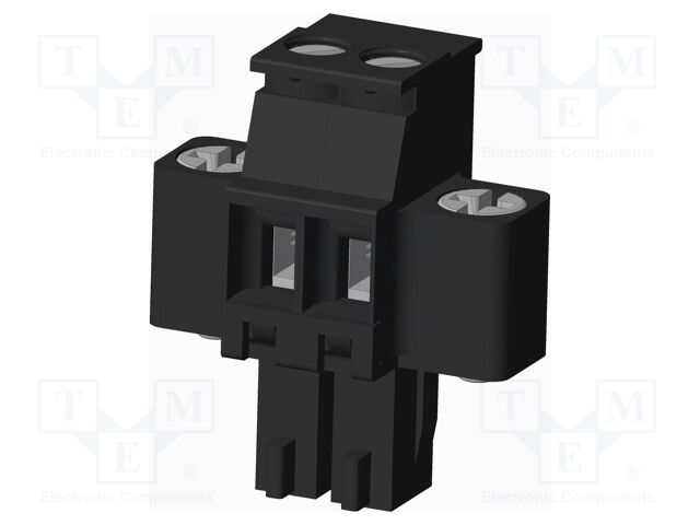 Connector: pluggable terminal block; plug; female; angled 90°