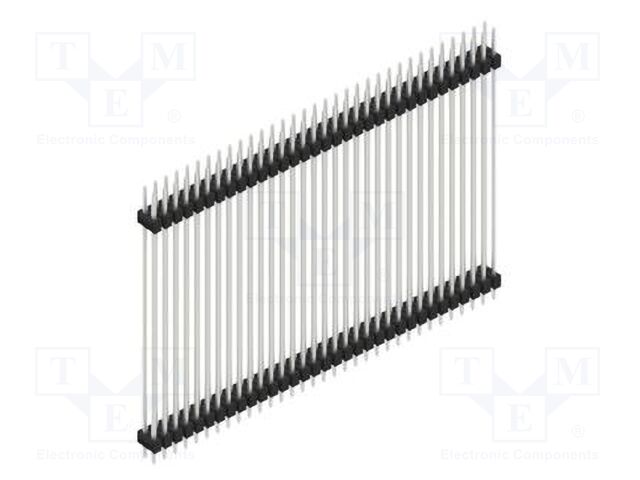 Connector: pin strips; pin header; male; PIN: 66; 2.54mm; THT; 2x33