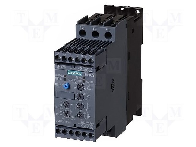 Module: soft-start; Usup: 200÷480VAC; Series: S0; DIN; 24VDC; 5.5kW