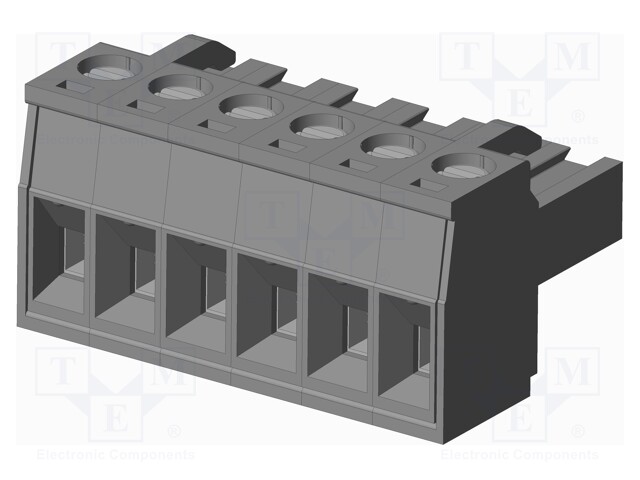 Connector: pluggable terminal block; plug; female; straight; grey