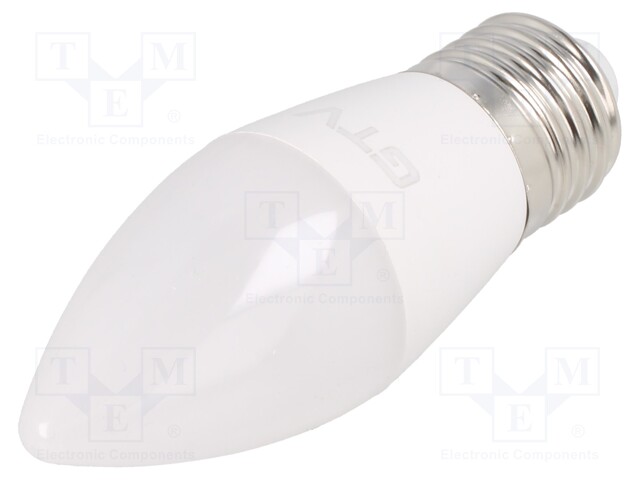LED lamp; cool white; E27; 230VAC; 260lm; 3W; 160°; 6400K