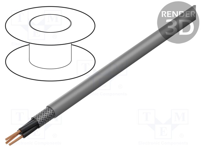 Wire; ÖLFLEX® CLASSIC 415 CP; 3x0,75mm2; tinned copper braid