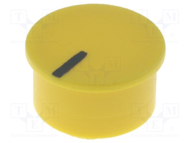 Cap; thermoplastic; push-in; Pointer: black; yellow