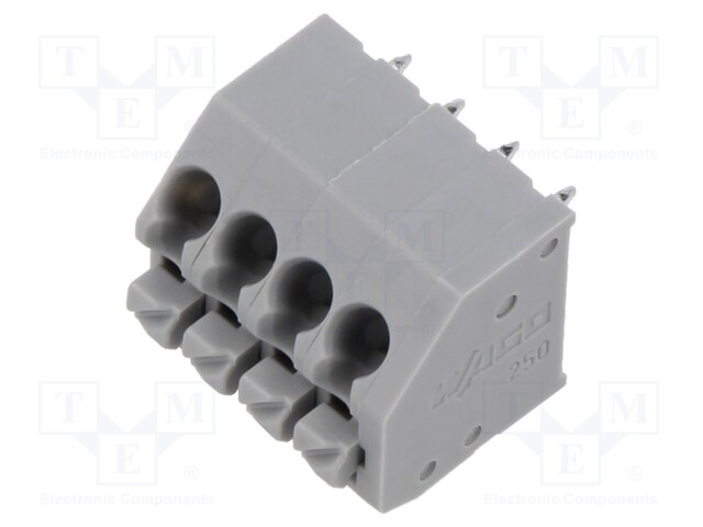 PCB terminal block; angled; 3.5mm; ways: 4; on PCBs; 0.2÷1.5mm2