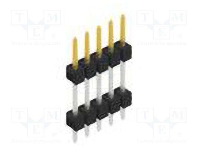 Connector: pin strips; pin header; male; PIN: 5; 2.54mm; THT; 1x5