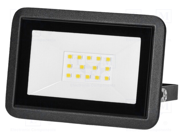 Lamp: LED flood light; 10W; 4000K; CRImin: 80; 43x104x72mm; IP65