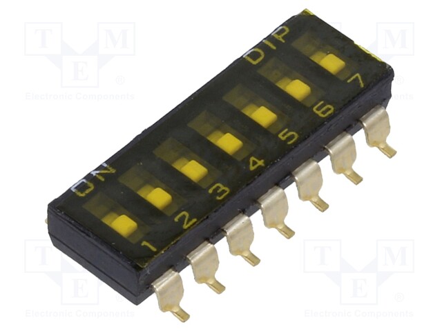 Switch: DIP-SWITCH; OFF-ON; 0.025A/24VDC; Pos: 2; -40÷85°C; 50mΩ