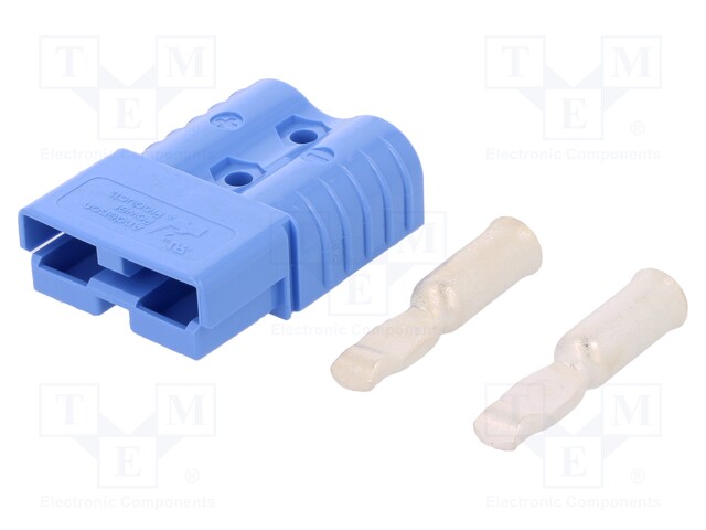 Plug; wire-wire; SB120; hermaphrodite; PIN: 2; for cable; crimped