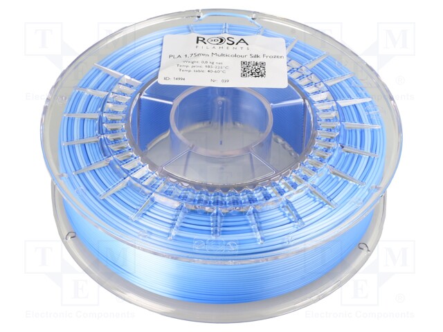 Filament: PLA Multicolour; 1.75mm; frozen; 195÷225°C; 800g