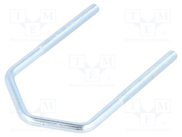 U-bolt; D; steel; zinc; Thread len: 46mm; Int.width: 49mm; H: 90mm