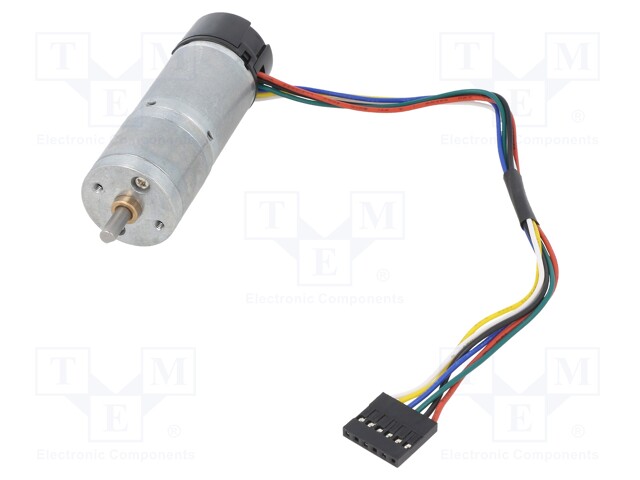 Motor: DC; with encoder,with gearbox; LP; 6VDC; 2.4A; 34rpm; 106g