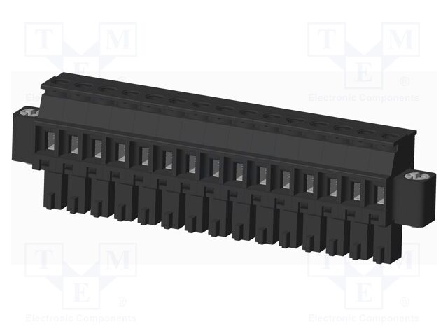 Connector: pluggable terminal block; plug; female; angled 90°