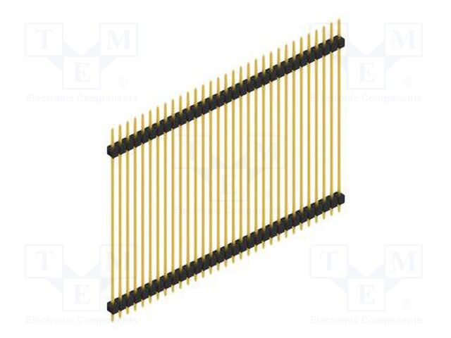 Connector: pin strips; pin header; male; PIN: 31; 2.54mm; THT; 1x31