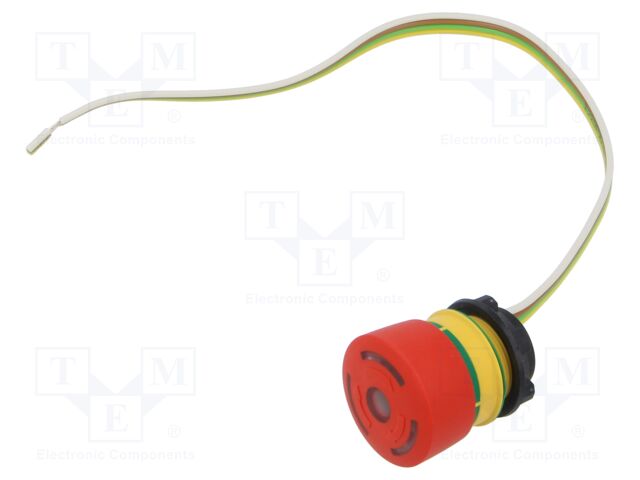 Switch: emergency stop; NC; 5A/250VAC; 5A/24VDC; 22mm; red; IP65