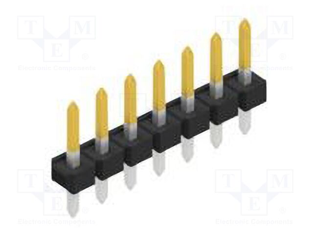 Connector: pin strips; pin header; male; PIN: 7; 2.54mm; THT; 1x7