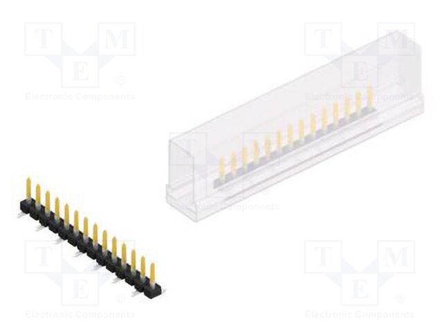 Connector: pin strips; pin header; male; PIN: 14; 2.54mm; SMT; 1x14