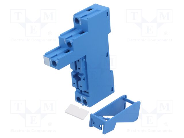 Relay Socket, DIN Rail, Panel, Screw, 5 Pins, 10 A, 250 V