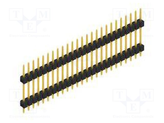 Connector: pin strips; pin header; male; PIN: 25; 2.54mm; THT; 1x25