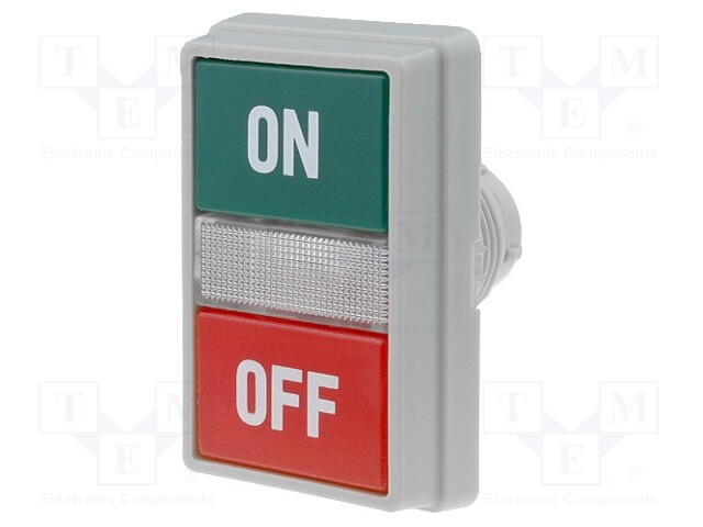 Switch: push-button; 22mm; Works with: TC-1C2