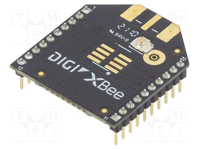 Module: RF; u.FL; XBee; 2.4GHz; I2C,SPI,UART; -103dBm; 8dBm; THT