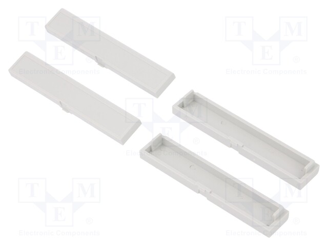 Terminals cover; light grey; UL94V-0; Mat: ABS; Pcs: 4