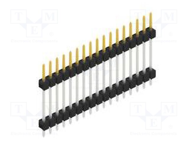 Connector: pin strips; pin header; male; PIN: 17; 2.54mm; THT; 1x17