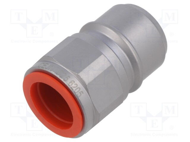 Connector pipe; 250bar; Seal: NBR; Int.thread: G 1/2"; DN 12,5