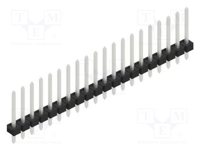 Connector: pin strips; pin header; male; PIN: 20; 2.54mm; THT; 1x20