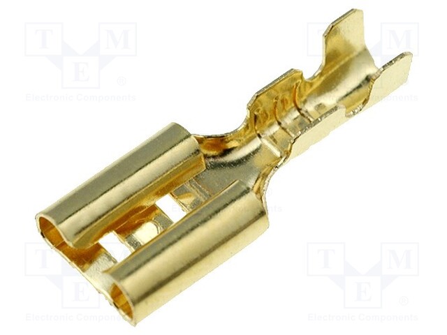 Terminal: flat; 4.7mm; 0.5÷1mm2; gold-plated; female