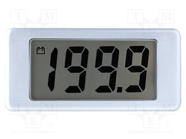 Voltmeter; digital,mounting; 0÷2V; on panel; Display: LCD 0,5"