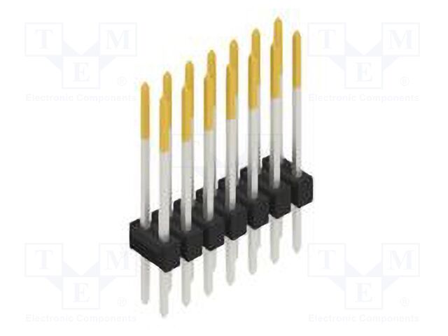 Connector: pin strips; pin header; male; PIN: 14; 2.54mm; THT; 2x7