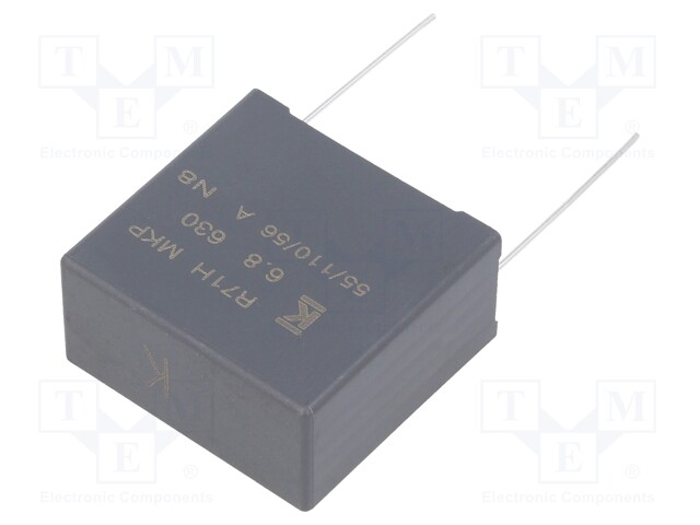 Capacitor: polypropylene; 6.8uF; 27.5mm; ±10%; 32x30x16mm; 80V/μs