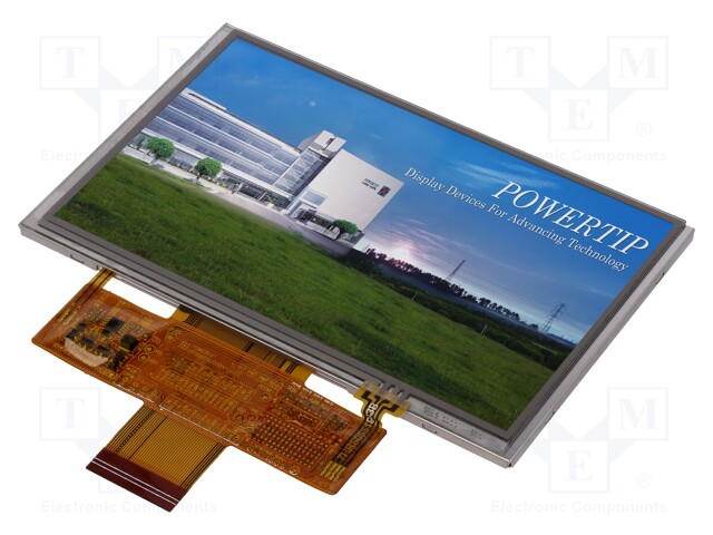 Display: TFT; 5"; 800x480; Illumin: LED; Dim: 121x75.9x4.2mm