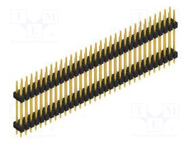Connector: pin strips; pin header; male; PIN: 64; 2.54mm; THT; 2x32