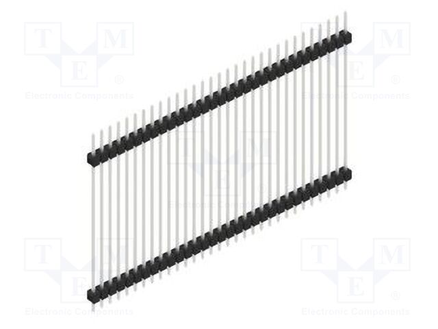 Connector: pin strips; pin header; male; PIN: 31; 2.54mm; THT; 1x31