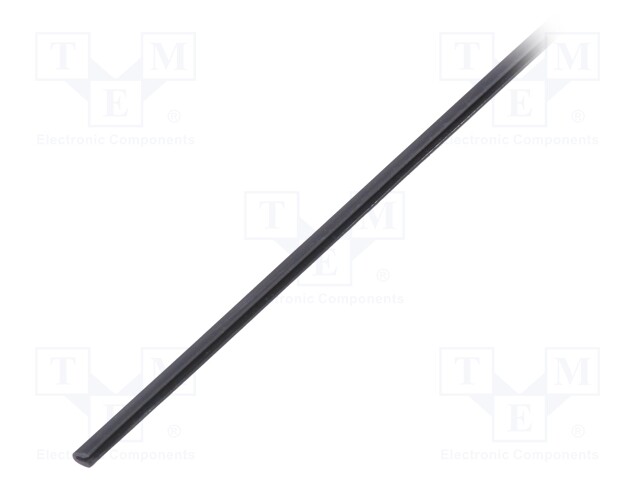 Hole and edge shield; polyolefine; L: 1.2m; black; H: 6mm; glued