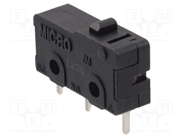 Microswitch SNAP ACTION; without lever; SPDT; 5A/250VAC; ON-(ON)