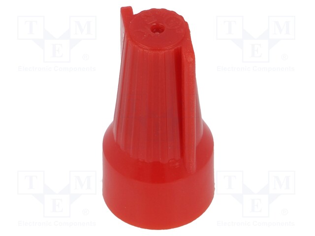 Close end; Twist Splice; 22AWG÷6AWG; screwed; red; max.105°C; 600V