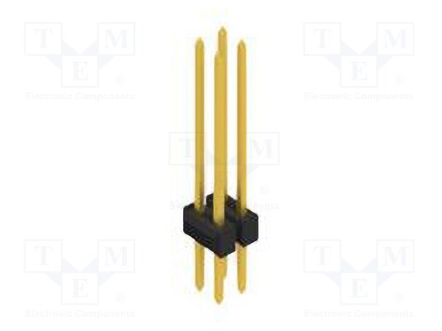 Connector: pin strips; pin header; male; PIN: 4; 2.54mm; THT; 2x2