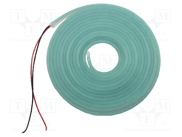NEON LED tape; blue (ice blue); 2835; 12V; LED/m: 120; 6mm; IP65