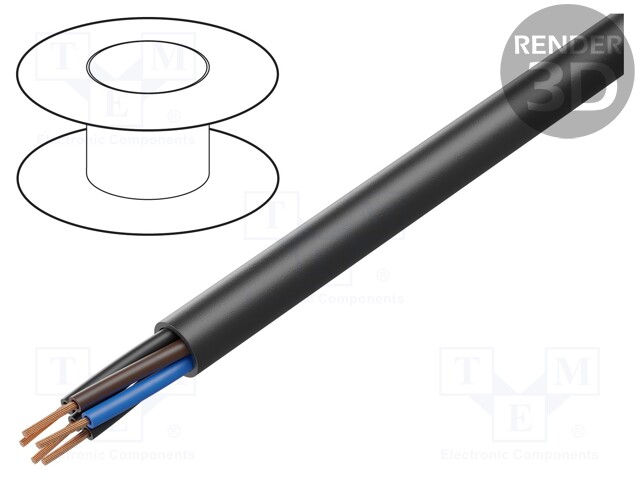 Wire; ÖLFLEX® ROBUST 210; 5x0,75mm2; unshielded; 300/500V; TPE; Cu