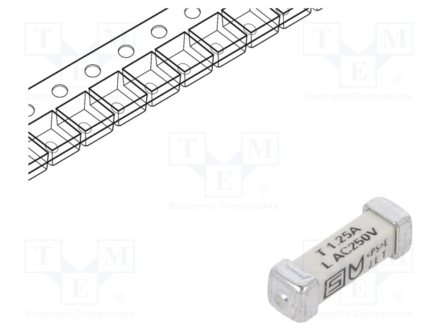 Fuse: fuse; time-lag; 1.25A; 250VAC; 125VDC; SMD; ceramic; UMT 250