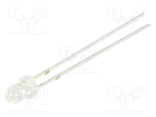 LED; 3mm; blue; 4200÷5800mcd; 30°; convex