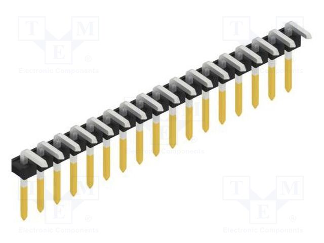 Connector: pin strips; pin header; male; PIN: 17; 2.54mm; THT; 1x17